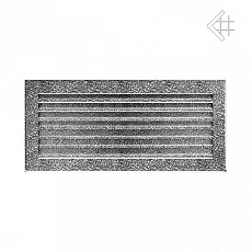 Krbová mřížka FRESH 17x37 cm černo-stříbrná
