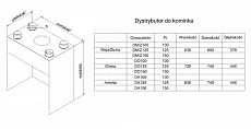 Opláštění MAJA/ZUZIA - distributor KRATKI, Pr. vývodů: 4x125 mm