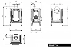 La Nordica Giulietta X 4.0 litinová krbová kamna